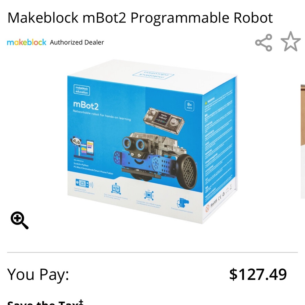 mBot2
Networkable robot for hands-on